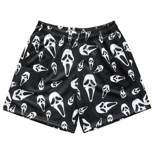 Pantalones cortos unisex de cintura media, 100% poliéster, impermeables, antiarrugas, transpirables, para exteriores, estilo callejero - Product Image 2