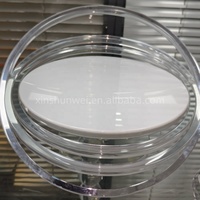 Support d'affichage rond en acrylique transparent personnalisé, fabriqué en Chine, personnalisable pour la présentation de produits en magasin et sur comptoir