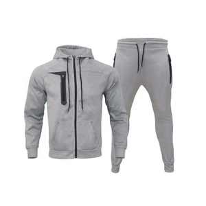 Vente en gros Survêtement de jogging pour femme Uniformes de football pour femme Pantalon de course en coton éponge Sweat à capuche zippé Ensembles deux pièces - Product Image 3