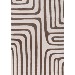 Handmade 9x12 Rectangular <b>Jute</b> <b>Rug</b> for Bedroom Teen Loft Style Geometric Brown Polyester <b>Rug</b> - Product Image 1