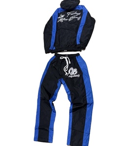 Fizay Enterprises Men's Winter Plus Size Thermal Printed Street Style Quick Dry Breathable <b>Polyester</b> <b>Tracksuit</b> Set Windbreaker - Product Image 2