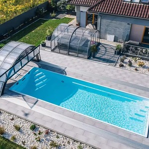 Jacuzzi Grande para Jardín, Piscina Exterior con Chorros de Agua, Piscina Prefabricada de Fibra de Vidrio para Adultos - Product Image 2