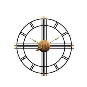 Horloge murale en métal noir de fer à la demande de haute qualité pour la maison et le salon horloge murale décorative utilisation de pièce murale montre - Product Image 1