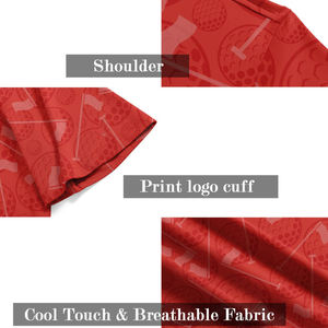 เสื้อโปโลกอล์ฟแห้งเร็ว ระบายความชื้น แขนสั้น ผ้าโพลีเอสเตอร์ สำหรับเล่นกีฬา มีปก - Product Image 4