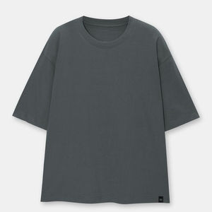 Camisetas Oversize de Algodón 100% para Hombre, Estilo Hip Hop, Transpirables, Hombro Caído, Cuello Redondo, 260 Gramos, Color Liso, Venta al por Mayor - Product Image 6