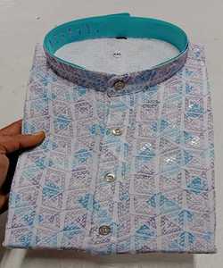 Último estilo pijama tela nueva tendencia pollo corto Kurta invierno Khadi algodón Pijama AchkanBandhgalaSherwani - Product Image 6