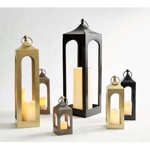 Linterna de vela de aluminio y metal decorativa única para el hogar y luces de Navidad decoraciones linternas colgantes - Product Image 3