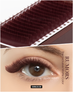 CharmLash Brown <b>Lash</b> Trays in Wholesale Custom <b>Adhesive</b> Tape .03 J & D Curl Stable Korean PBT Fiber Eyelash Extensions - Product Image 4