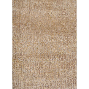 พรมขนสัตว์และไหมถักมือสีเบจและสีน้ำตาล รุ่น AKWS-13044 สำหรับตกแต่งบ้าน ห้องนั่งเล่น ทางเดิน รูปทรงสี่เหลี่ยมผืนผ้า ลายจิ๊กซอว์ สีพื้น - Product Image 3