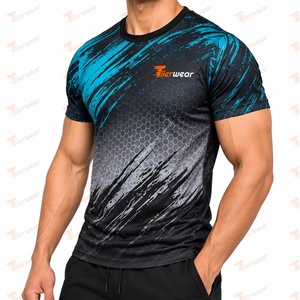 เสื้อยืดซับลิเมชั่นผู้ชายสั่งทำได้ ขายส่ง เสื้อกีฬาพิมพ์ลายทั้งตัว เสื้อทีมกีฬาแบบกำหนดเอง เสื้อฝึกซ้อมออกกำลังกาย - Product Image 5