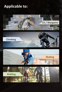 ชุดแผ่นรองข้อศอกยุทธวิธีแผ่นป้องกันข้อศอกหัวเข่าชุดอุปกรณ์ป้องกันสำหรับเล่นกีฬากลางแจ้งสเก็ตต่อสู้4ชิ้น - Product Image 6