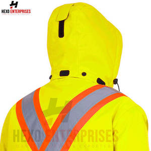 Chaqueta de trabajo de seguridad de alta calidad personalizada 2024, diseño personalizado con cremallera a prueba de agua para trabajadores, incluido el soporte de logotipo personalizado - Product Image 6