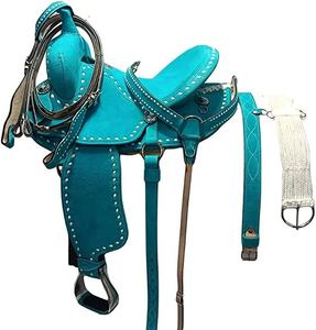 Selle Western en cuir Belle selle Western en cuir de cheval usiné à la main Selle Western en cuir produits de courses de chevaux anglais d'Inde - Product Image 1