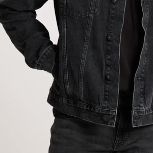 Best Style <b>Denim</b> Winter Jacket Regular Size High Quality Men's Jacket Breathable Front Logo Customizable Made in Good <b>Material</b> - Product Image 5