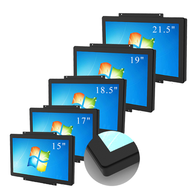 High Brightness 1000 Nits USB New 13.3/15.6/21.5/24 Inch Waterproof Industrial LCD Capacitive Touchscreen Monitor Open/Embedded