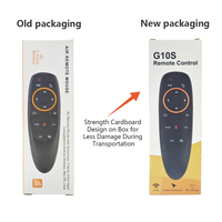 G10S Air Mouse 2.4GHz Nirkabel 6-Axis Gyroscope Remote Control Android TV Box dengan Perintah Suara dan Kode Bergulir