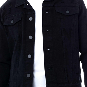 Chaqueta vaquera de manga larga de estilo callejero para hombre más vendida Ropa de invierno elegante con nuevo diseño Venta al por mayor Chaquetas en blanco - Product Image 5