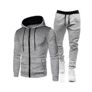 Chándal deportivo con cremallera cómodo personalizado para hombre, nueva tendencia con logotipo bordado personalizado, características de maternidad de talla grande - Product Image 4