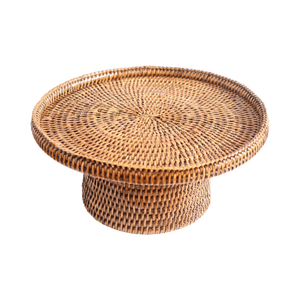 Bandeja de mimbre ecológica para servir postres, bandeja tejida de aspecto único con soporte, precio barato de Vietnam - Product Image 5