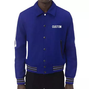 แจ็กเก็ตเบสบอลบอมเบอร์สไตล์ไฮสตรีทสำหรับผู้ชายเสื้อแจ็กเก็ตแฟชั่นฤดูหนาวแบบกำหนดเอง - Product Image 1
