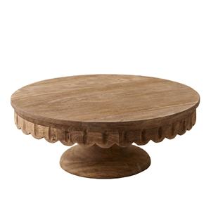 Soporte redondo de madera para Tartas de diseño lujoso para uso en restaurantes domésticos Soporte de madera para tartas de alta calidad a un precio asequible - Product Image 1