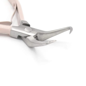 Pince de pose et de retrait pour extensions capillaires à nouer à la main, argent et rose, fabriquée par MIANBRO ENTERPRISES - Product Image 4
