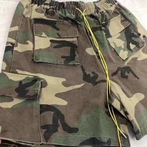 Pantalones cortos deportivos de verano para gimnasio para hombre con cintura elástica cómoda de secado rápido transpirable informal diseño de cintura media cordón para correr - Product Image 4