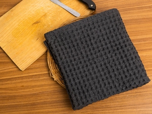 Serviette de cuisine en coton gaufré de qualité supérieure absorbant antimicrobien à séchage rapide pour la maison hôtel restaurant golf - Product Image 6