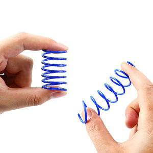 Nouveau jouet interactif pour chat en PP à ressort rétractable, moderne et tendance, jouet durable en plastique coloré qui saute - Product Image 5