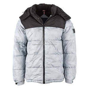 Veste matelassée cagoule légère avec couverture intégrale du visage Vestes pour hommes résistantes à l'eau et à marque personnalisée - Product Image 1