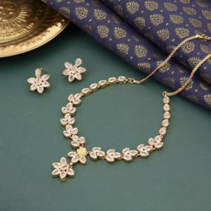 Collares de piedra de colores chapados en oro, regalo de boda tradicional para mujer, joyería de moda, cobre y latón chapado en oro laminado - Product Image 2