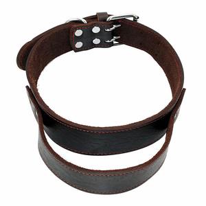 Genuine Leather Dog Collar with Stylish Round Rope Leash Premium <b>Hunting</b> <b>Accessories</b> - Product Image 3