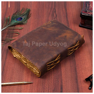 Diario de viaje A4 de tapa dura personalizado de alta calidad, diario de cuero encuadernado a mano de estilo comercial con borde de cubierta, regalo de oficina escolar - Product Image 3