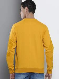 เสื้อสเวตเชิ้ตผู้ชายทรงปกติ ผ้าโพลีคอตตอนถัก สีพื้น คอกลม ไซส์ใหญ่ สำหรับฤดูหนาว สวมใส่สบาย แฟชั่น ODM แบบสวมหัว - Product Image 6