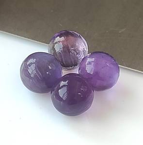 Esfera de bolas redondas de amatista genuina de 8mm, cuentas individuales sin perforar, piedras preciosas de joyería DIY, amatista suelta Natural de alta calidad - Product Image 6