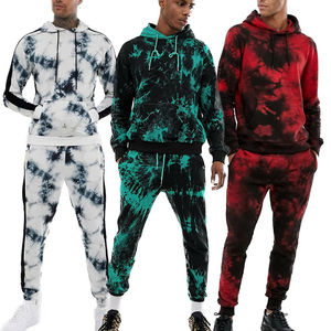 Conjunto Deportivo Personalizado con Estampado Tie Dye para Hombre, Sudadera con Capucha, Pantalones Deportivos Transpirables, Ropa de Invierno de Talla Grande - Product Image 1