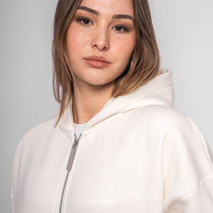 Sudadera con Capucha de Invierno para Mujer, Talla Grande, de Alta Calidad, con Cierre, Bolsillo Tipo Canguro, Estilo Urbano, de Algodón Suave - Product Image 4