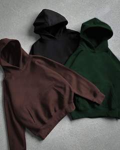 Oversized Pullover <b>Hoodies</b> in 100% Cotton Drop Shoulder No Strings Style Heavy Thick Fleece <b>Hoodies</b> Unisex - Product Image 4