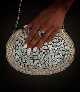 Elegant Luxury Metallic Clutch For Women Created To Enhance Purse With Chain Strap Luxury Fashion Accessory - Product Image 2