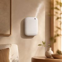 Diffuseur d'huiles essentielles sans eau mural autonome 400 ml avec écran LCD et commande tactile sans fil pour la maison et la salle de bain