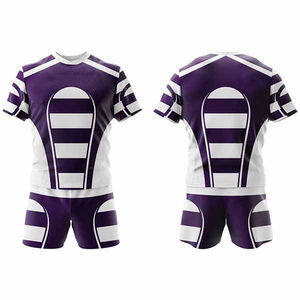Conjuntos de Camisetas de Rugby de Nailon/Cachemira Transpirables con Diseño Personalizado y Logotipo de tu Equipo, Ecológicas, de Secado Rápido y Antibacterianas - Product Image 2