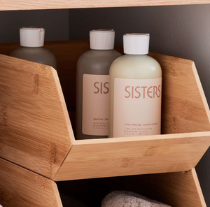 Organisateur de rangement en bois sous l'évier pour produits de nettoyage - Product Image 6