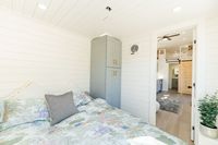 Mini-maison de 32 pieds avec une disposition efficace, cuisine complète, salle de bain complète, livraison GRATUITE pour TOUTES les commandes
