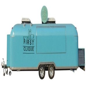 Camión de aperitivos móvil multifunción de acero inoxidable totalmente equipado, helado de comida rápida para remolque de comida remolcable - Product Image 1