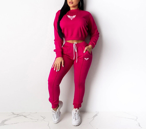 เสื้อครอปมีฮู้ดแบบสวมหัวสำหรับสตรีทแวร์ผ้าคอตตอนผ้าฟลีซระบายอากาศได้ดีเป็นมิตรกับสิ่งแวดล้อมผ้า100% โลโก้ได้ตามต้องการ - Product Image 4