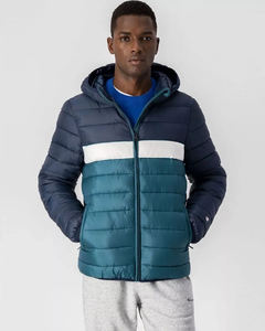 Custom Men's Trendy Lightweight Canvas Puffer <b>Sports</b> Jacket Sleek Durable Hooded Bubble Design Comfortable <b>Winter</b> High Street - Product Image 1