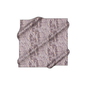 Grey Leopard Print <b>Silk</b> Twill <b>Scarf</b> - Product Image 1