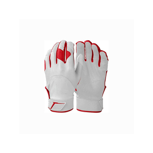 Gants de frappe en cuir blanc et rouge, rembourrés, fermeture auto-agrippante, unisexe, adulte, entraînement, ambidextres - Product Image 1