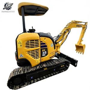 รถขุดโคมัตสุ PC35MR มือสอง น้ำหนัก 3.7 ตัน บุ้งกี๋ 0.15 ลบ.ม. ของแท้จากญี่ปุ่น รถขุดขนาดเล็กแบบตีนตะขาบสำหรับงานก่อสร้าง ชั่วโมงการใช้งานต่ำ ได้รับการรับรองมาตรฐาน CE - Product Image 1