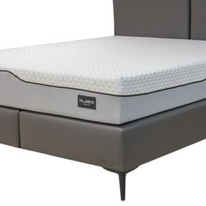 Base de lit sommier en acier en similicuir de luxe avec tête de lit, ensemble de base ergonomique moderne Pulse Dream, durable et confortable pour chambre à coucher (B2B) - Product Image 6